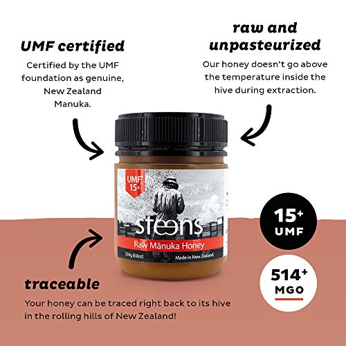 Steens Umf 15 Manuka Honey Mgo 514 8.8 Ounce Jar | Pure Raw Un