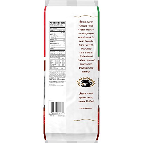 Stella Doro Coffee Treats, Almond Toast, 6.6 Ounce Pack Of 12