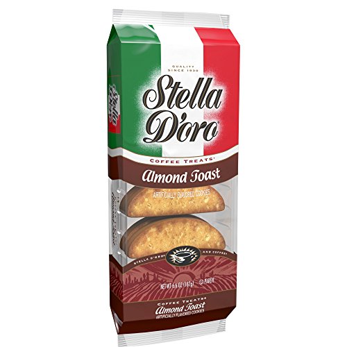 Stella Doro Coffee Treats, Almond Toast, 6.6 Ounce Pack Of 12