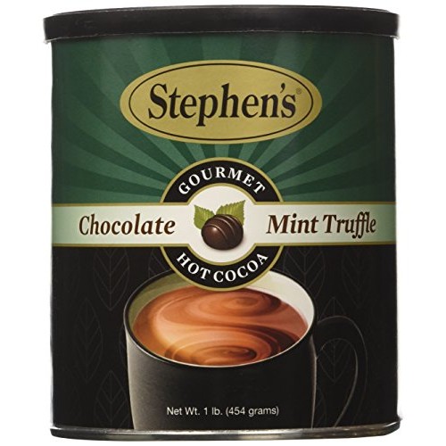 Stephens Gourmet Hot Cocoa, Chocolate Mint Truffle - 1Lb. Canister
