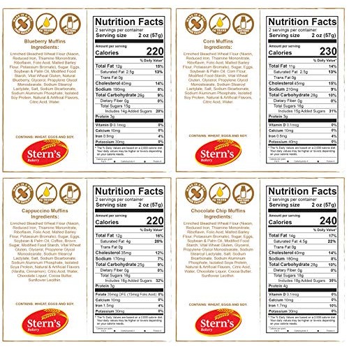 Fresh Bakery Muffins | 4 Individually Wrapped Muffins Included |