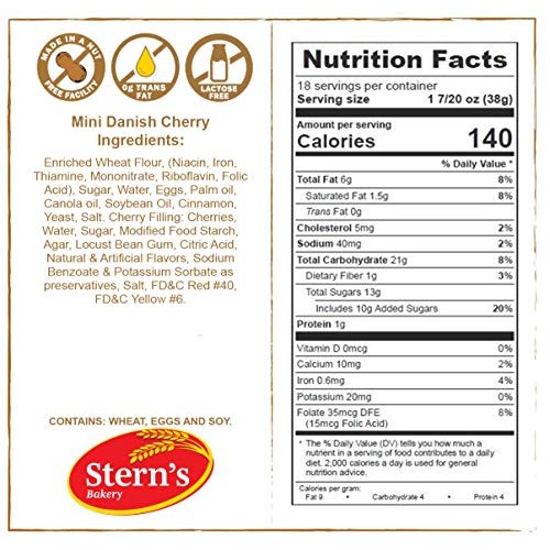 Fruit Danishes | Mini Cinnamon Buns Topped With Apple, Cherry Or