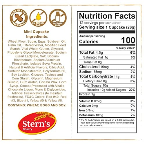 Happy Birthday Cupcakes | 12 Individually Wrapped MINI Cupcakes ...