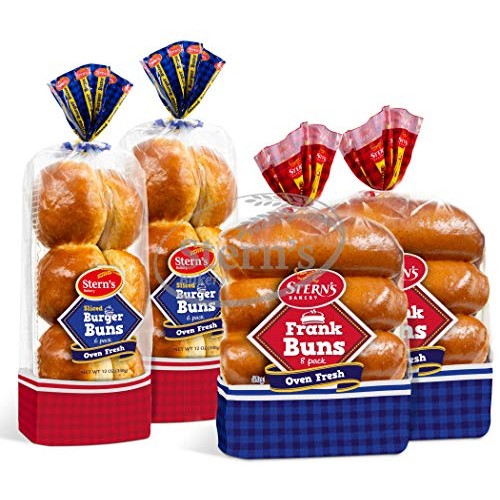 Hot Dog Buns & Hamburger Buns Combo Package, All-Time American C...