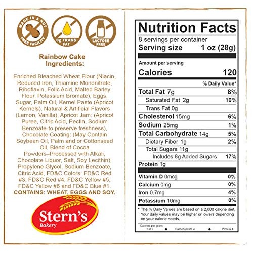 Rainbow Cookies Italian | Bite Size Snacks | Dairy &Amp; Nut Free |