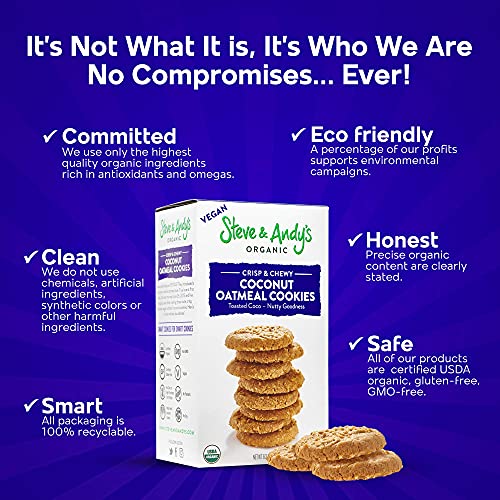 Steve and Andy’s - Soft and Chewy All-Natural Oatmeal Coconut Co...
