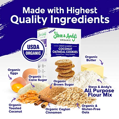 Steve and Andy’s - Soft and Chewy All-Natural Oatmeal Coconut Co...