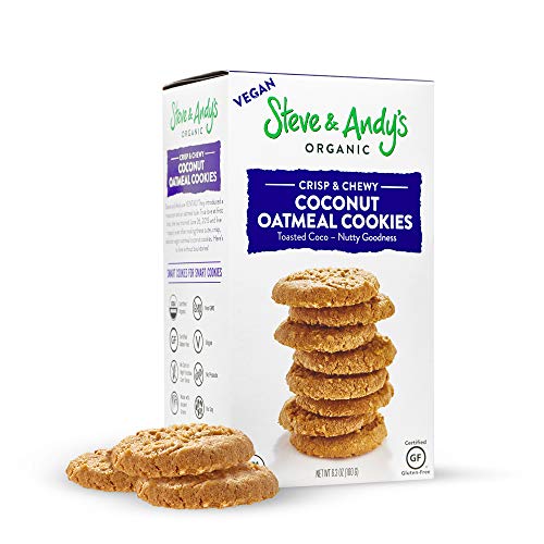 Organic Vegan Oatmeal Coconut Cookies, Gluten Free By Steve And