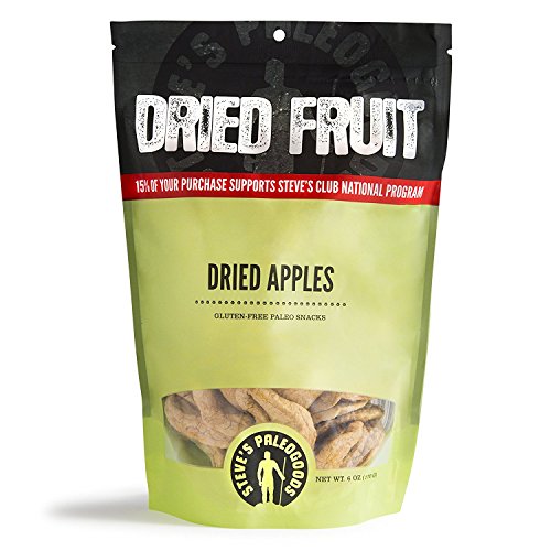Steves Paleogoods, Dried Fruit Dried Apples, 6Oz Pack Of 3