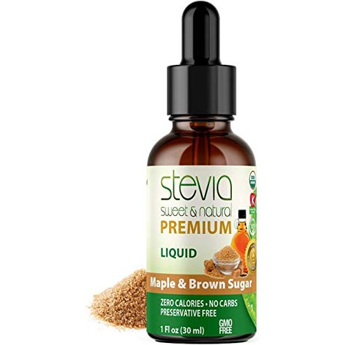 Maple &Amp; Brown Sugar. Premium Stevia Drops. Organic Liquid Stevia