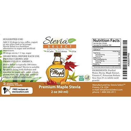 Stevia Drops-Stevia Select-Stevia Liquid Maple Keto Flavor Drops