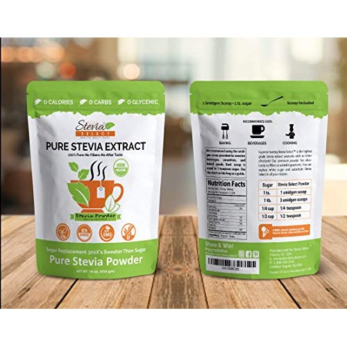 Stevia Powder 1Lb Stevia Select Pure Stevia Extract-Bulk Stevi