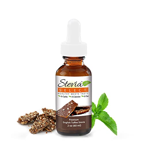 Stevia Drops-English Toffee Stevia Select Stevia Flavor 2 Oz Ste