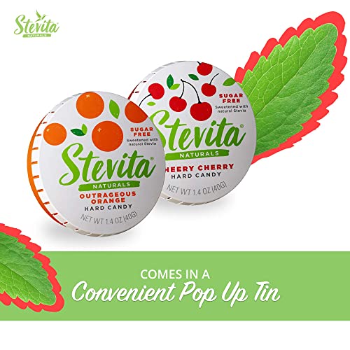 Stevita Steviasweet Candy Natural Orange Flavor 6 Pack - 1.4 O
