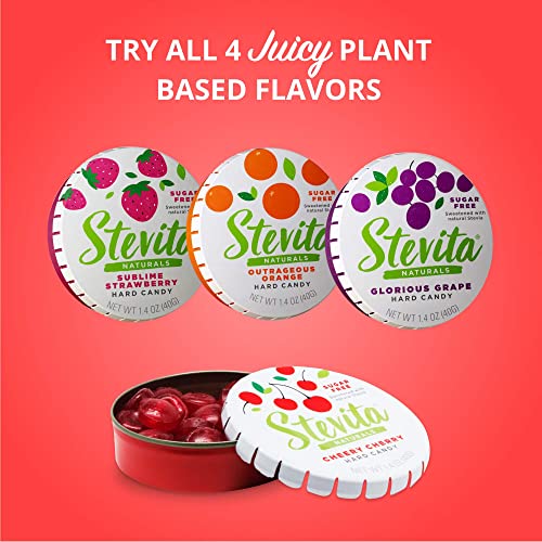 Stevita Steviasweet Candy Natural Orange Flavor 6 Pack - 1.4 O