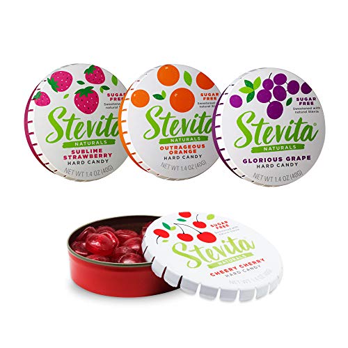 Stevita Stevia Sweet Candy 4 Pack - 1.4 Ounces - Natural Straw