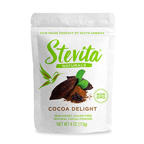 Stevita Cocoa Delight - 4 Oz Pouch - Natural Cocoa Powder With S