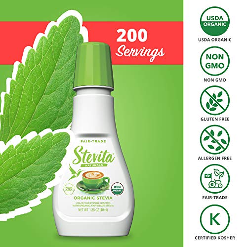 Stevita Organic Liquid Stevia Small 6 Pack - 1.35 Ounces - All