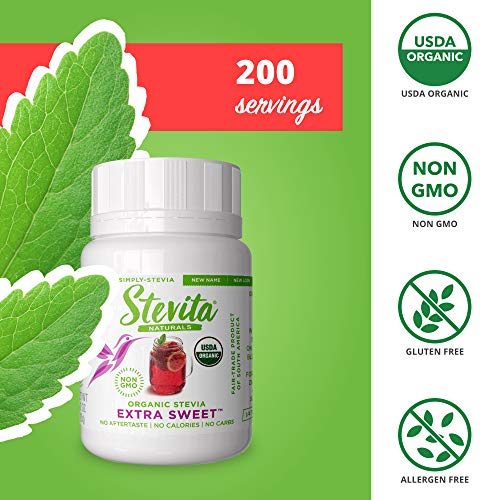 Stevita Simply Stevia Powder - .7 Ounce Jar - Pure Stevia All Na