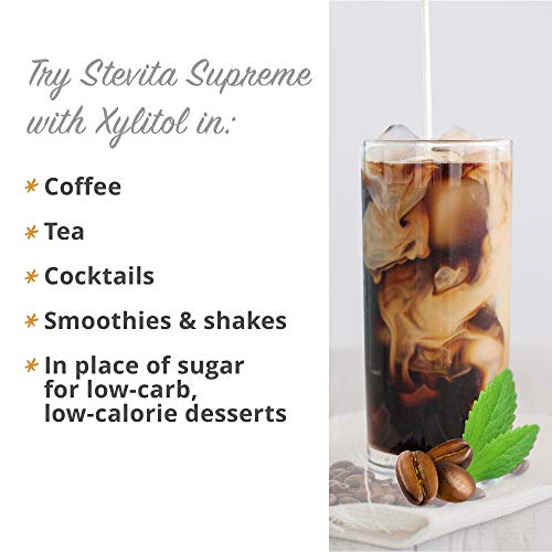 Stevita Supreme With Xylitol Pouch - 8 Ounces - All Natural Stev