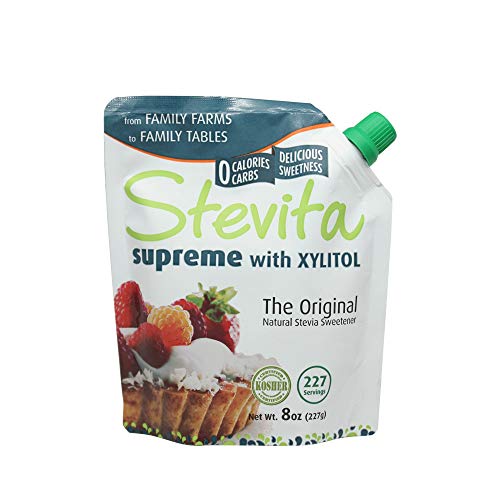 Stevita Supreme With Xylitol Pouch - 8 Ounces - All Natural Stev