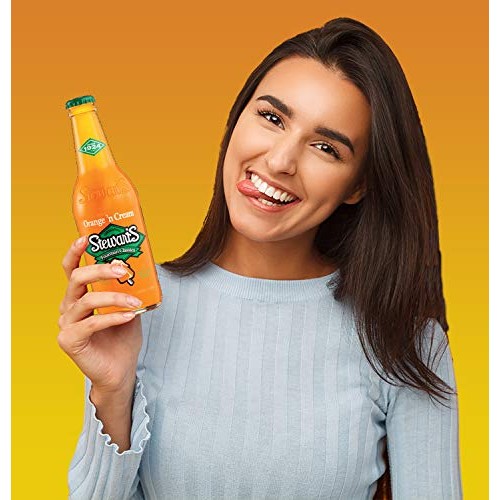 Stewarts Orange &Amp; Cream Soda, 12 Fl Oz 24 Glass Bottles