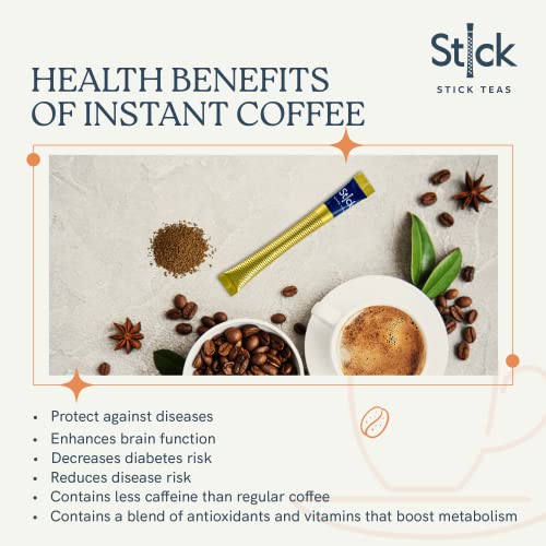 Stick Teas Colombian Instant Coffee - 96 Individually Wrapped Te...