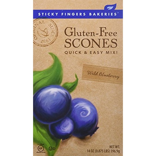 Sticky Fingers Bakeries Gluten Free Scone Mix Wild Blueberry -- Sticky Fingers Bakeries Gluten Free Scone Mix Wild Blueberry --