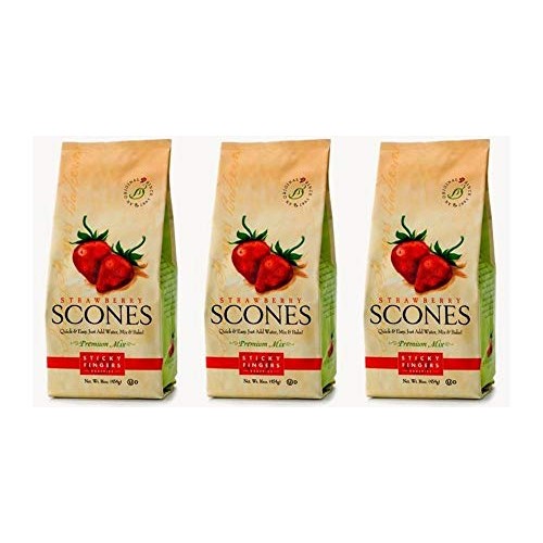 Sticky Fingers Bakeries Strawberry Scone Mix, 15-Ounces Pack Of 3