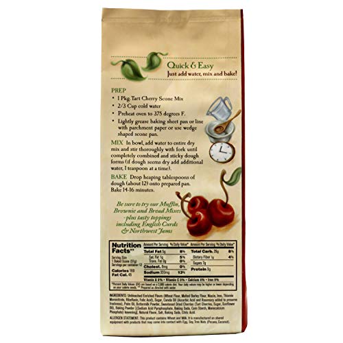 Sticky Fingers Bakeries, English Scone Mix, Tart Cherry, Just Ad