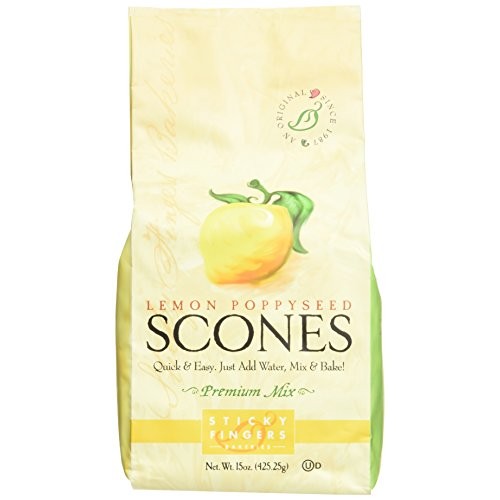 Sticky Fingers English Scone Mix Lemon Poppyseed 15Oz