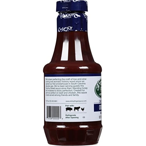 Sticky Fingers Smokehouse Carolina Sweet Barbecue Sauce 18 Ounc...