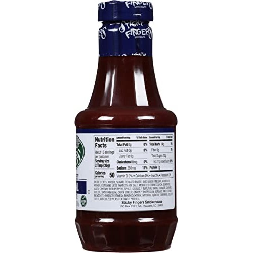 Sticky Fingers Smokehouse Carolina Sweet Barbecue Sauce 18 Ounc...