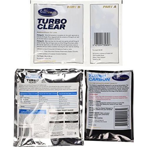 Still Spirits Triple Pack - Classic 8 Turbo Yeast, Turbo Carbon