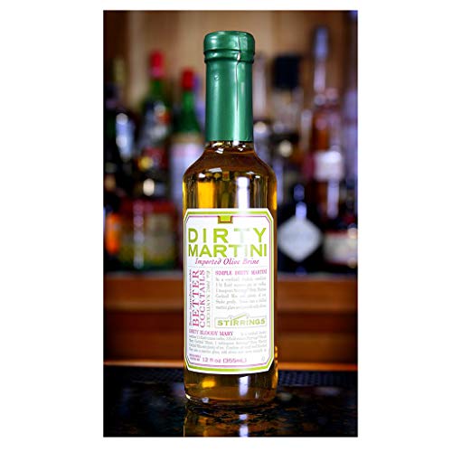 Stirrings All Natural Dirty Martini Cocktail Mixer - 12 Ounce Bo