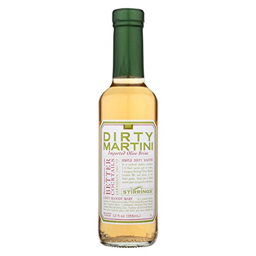 Stirrings All Natural Dirty Martini Cocktail Mixer - 12 Ounce Bo