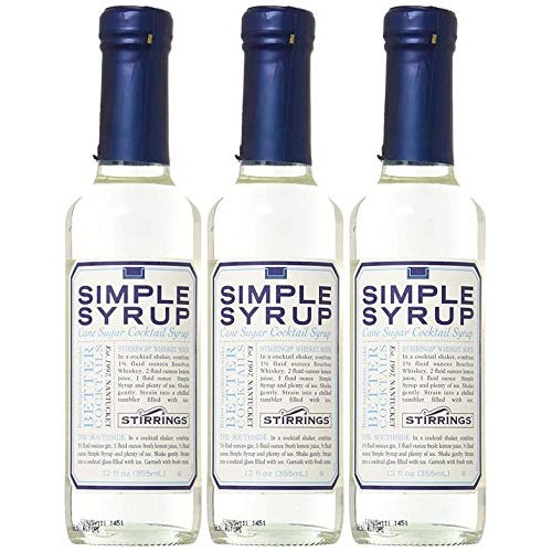 Stirrings Pure Cane Simple Syrup Cocktail Mixer - Excellent Flav