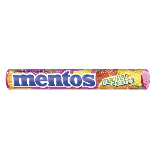 Mentos Chewy Candy 4 Rolls: Strawberry, Rainbow, Mint, Fruit 4x3...
