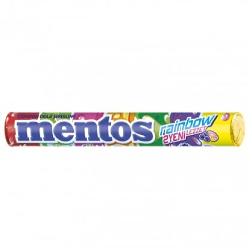 Mentos Chewy Candy 4 Rolls: Strawberry, Rainbow, Mint, Fruit 4x3...