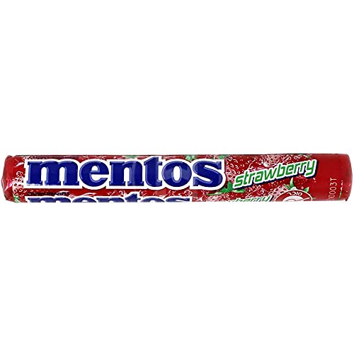 Mentos Chewy Candy 4 Rolls: Strawberry, Rainbow, Mint, Fruit 4x3...