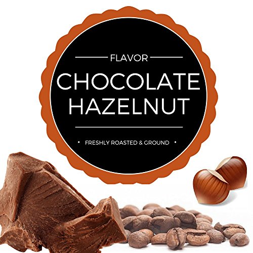 Gourmet Chocolate Hazelnut Flavored Ground Coffee | 1 Lb Bag | F