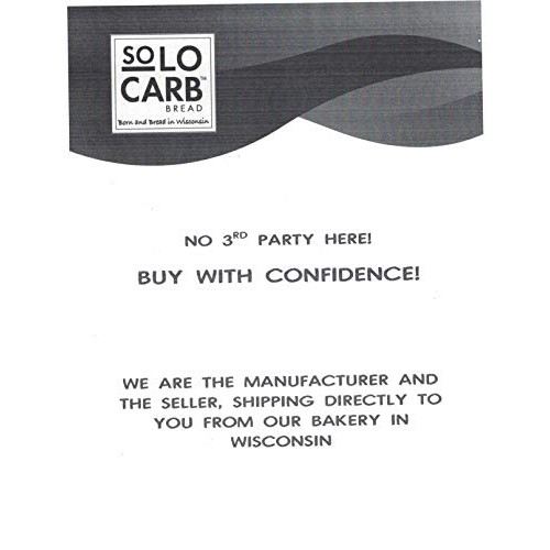 Solo Carb Bread Artisan Rye 3 Loaves Per Order