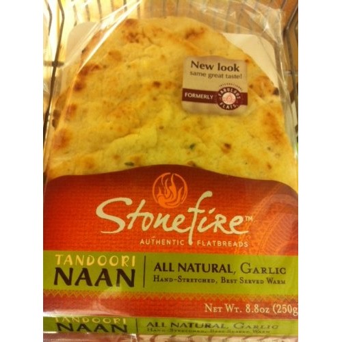 Stonefire Authentic Flatbreads All Natural 8.8 Oz, Garlic Pack
