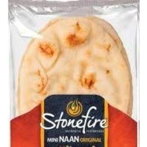 Stonefire Mini Naan Original Fresh Authentic Flatbreads, 18 Mi