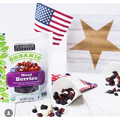 Stoneridge Orchards Organic Berry Mix 4 Oz 6 Pack - Whole Drie