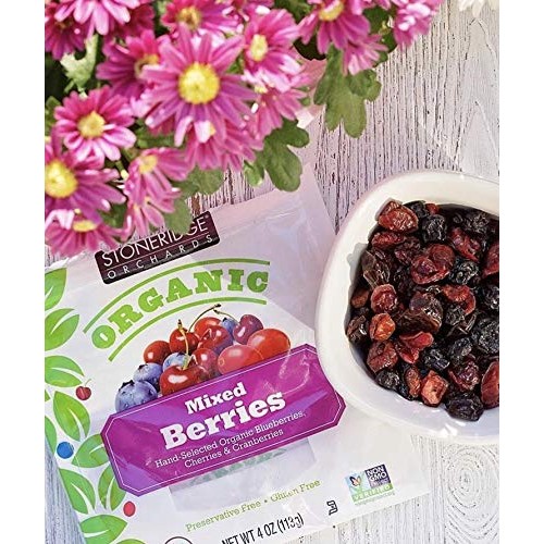 Stoneridge Orchards Organic Berry Mix 4 Oz 6 Pack - Whole Drie