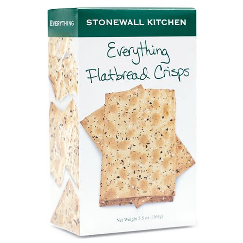 Stonewall Kitchen Flatbread Crisps, Everything, 4.9 Ounce