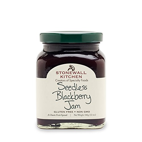 Stonewall Kitchen Gluten-Free Seedless Blackberry Jam, 12 Ounces