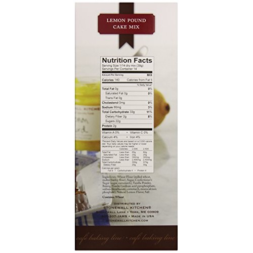 Stonewall Kitchen Mix Glaze Lemon Pound Ck