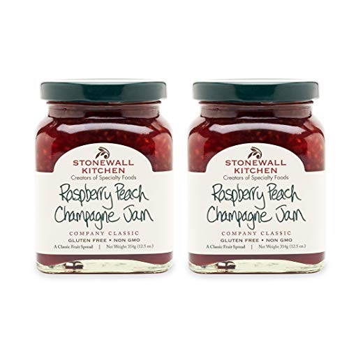 Stonewall Kitchen Raspberry Peach Champagne Jam, 12.5 Oz Pack O